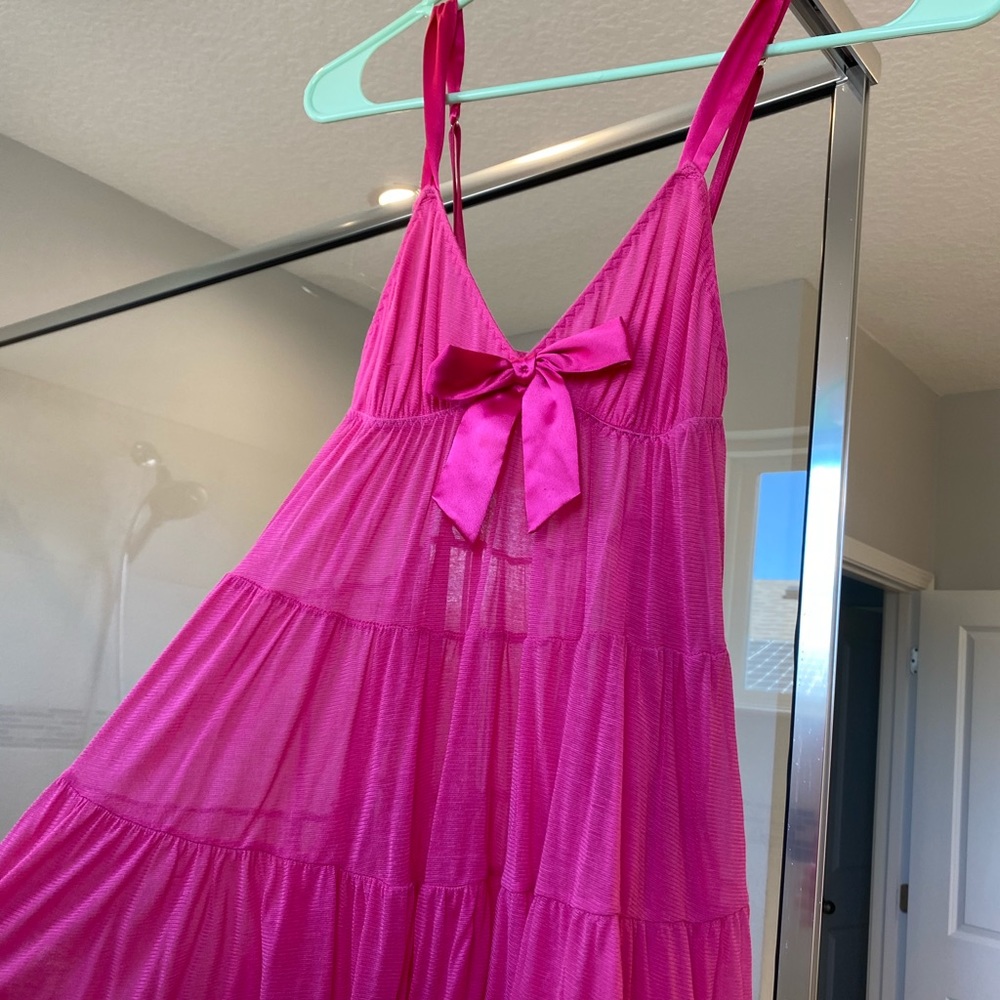 hot pink victoria's secret tank